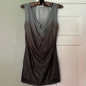 Women’s Small Shiney Grey Tank Top